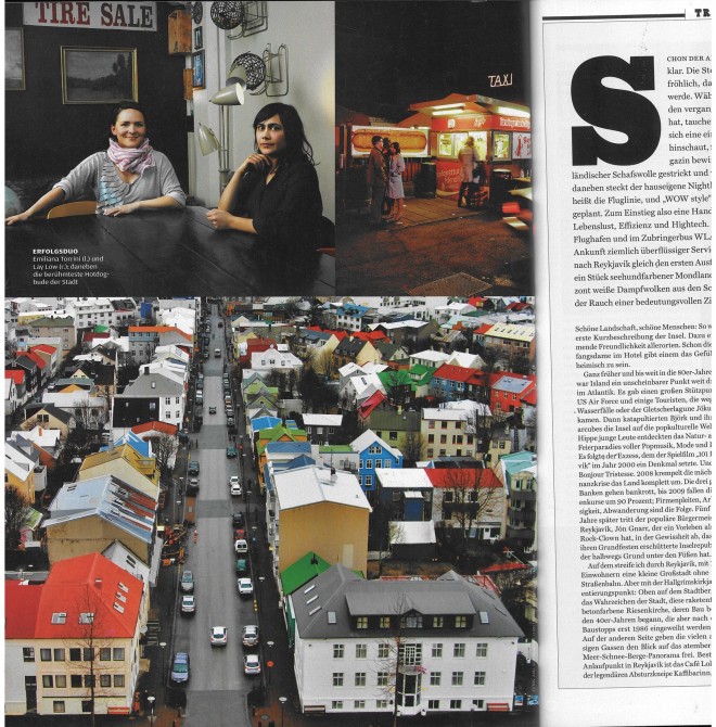 Article on Reykjavik in Rolling Stone Magazine