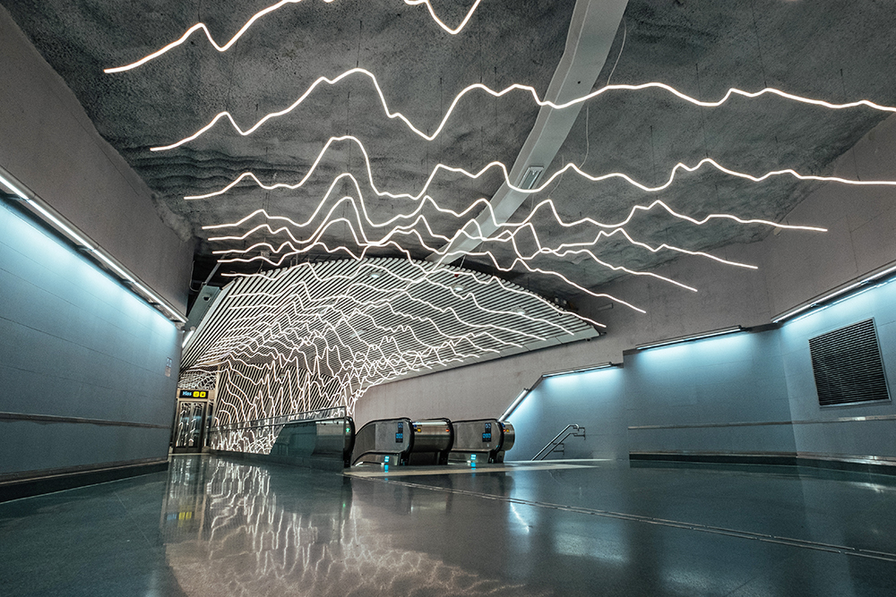 Odenplan Metro in Stockholm - the world's largest underground art exhibition