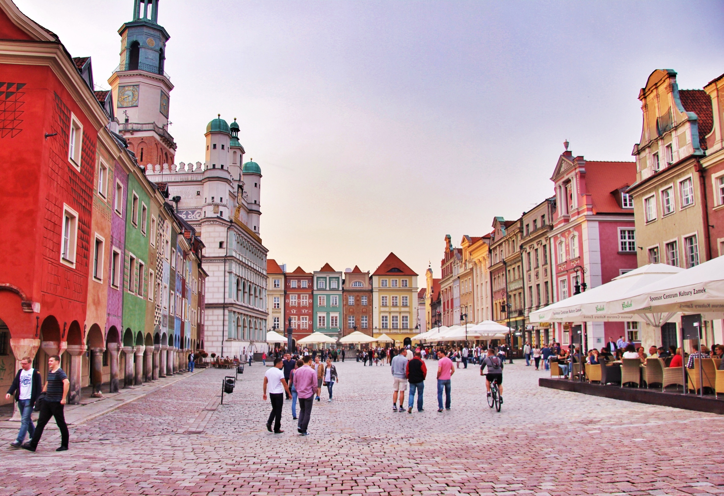 Colourful old town of Poznan, Poland
