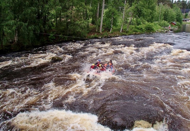 Whitewater rafting, Finland