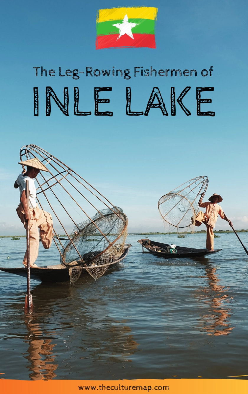 Leg-rowing fisherman in Inle Lake, Myanmar