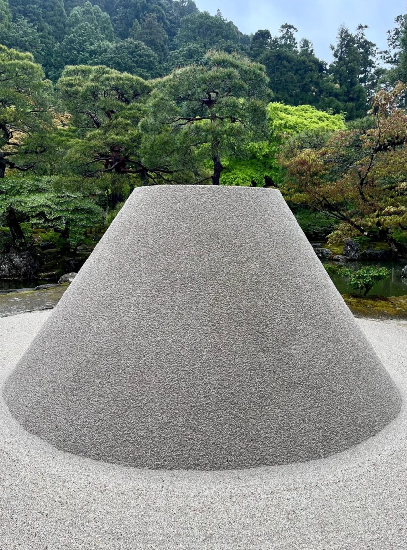 Sand garden at the Silver Pavilion in Kyoto
