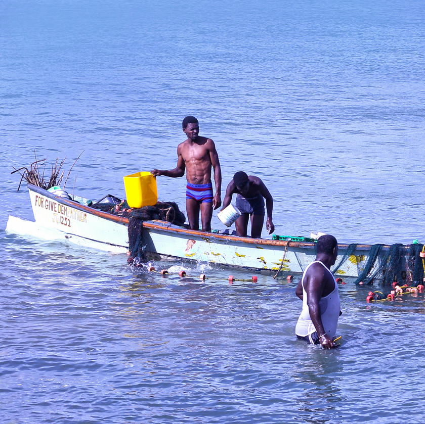 Fishermen in St Lucia