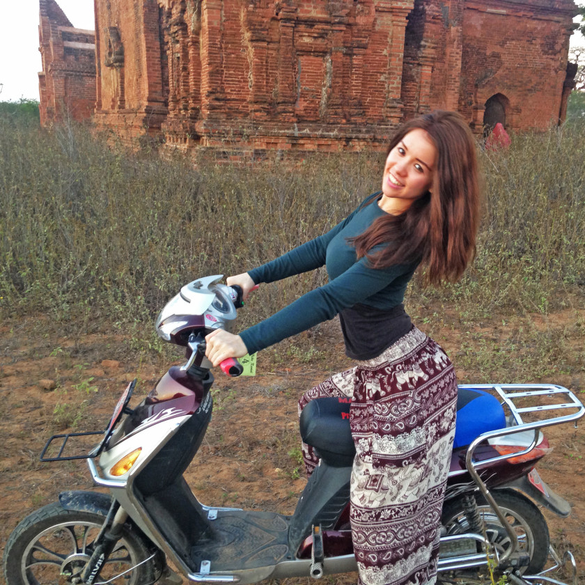 Renting a bike in Bagan 