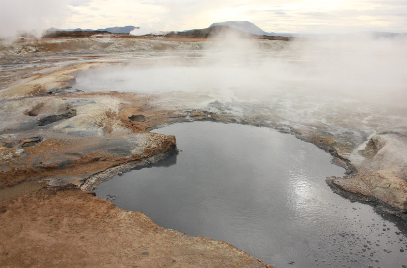 Mud pools at Hverir, North Iceland