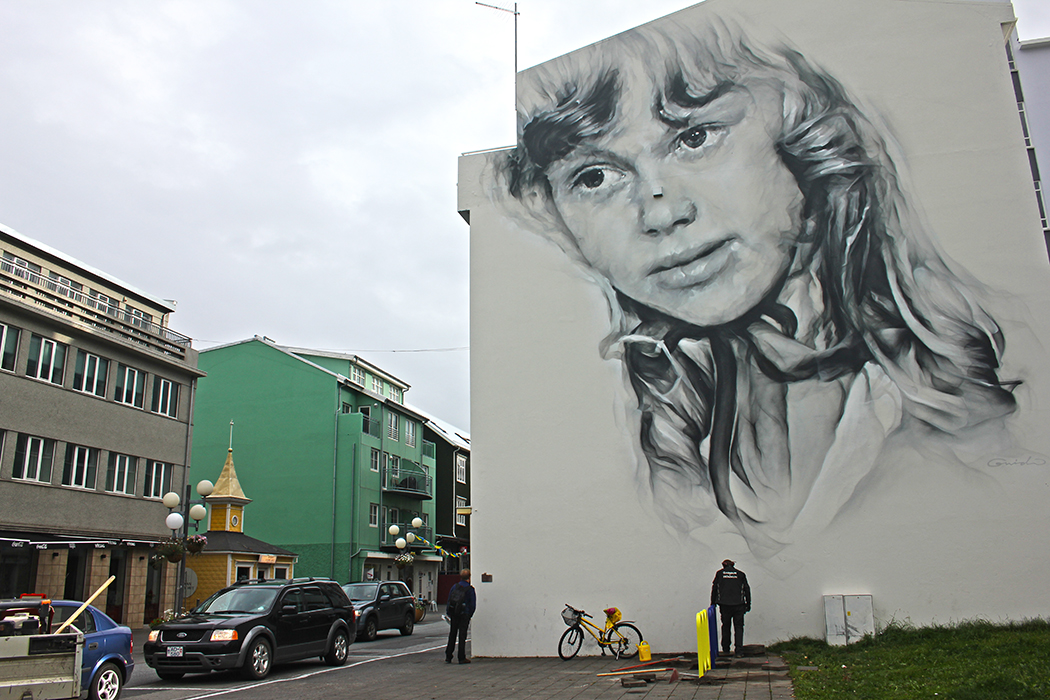 Street art in Akureyri, North Iceland