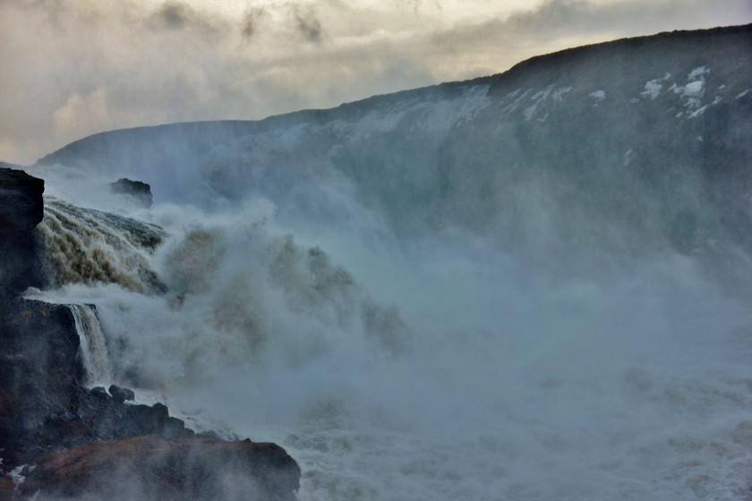 Gullfoss water in Iceland - see my travel itinerary for more inspiration on things to see in Reykjavik