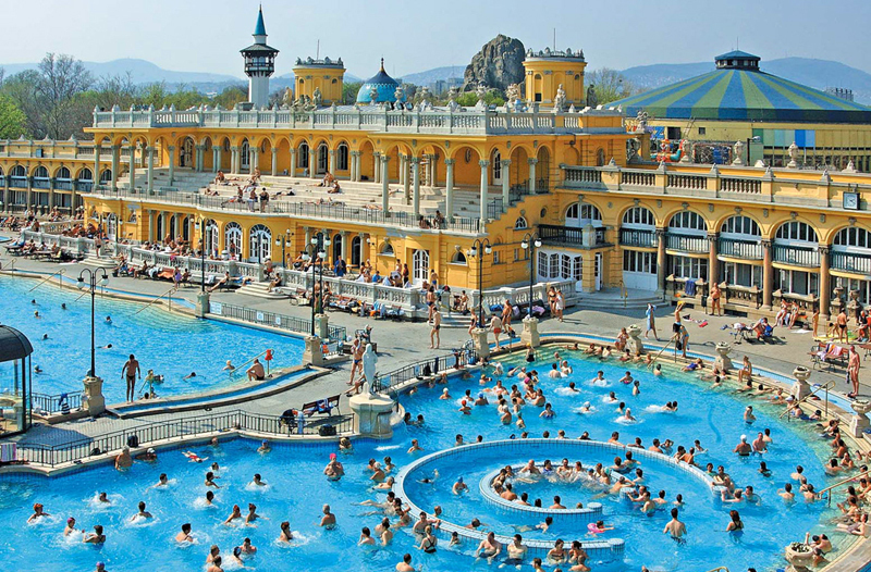 Szechenyi baths - most beautiful buildings in Budapest 