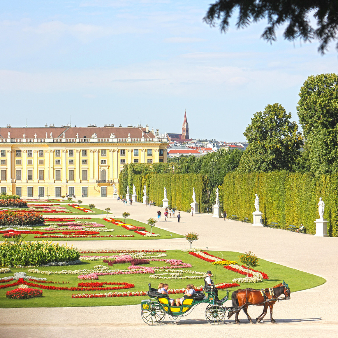 Schonbrunn Palace in Vienna. A blog about getting the train from Budapest - Bratislava - Vienna.