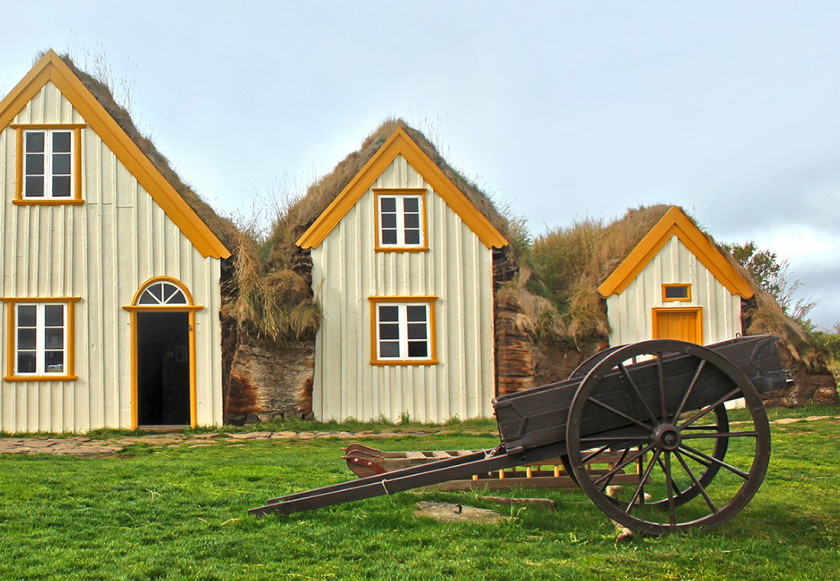 Turf roof houses at Glaumbaer, North Iceland