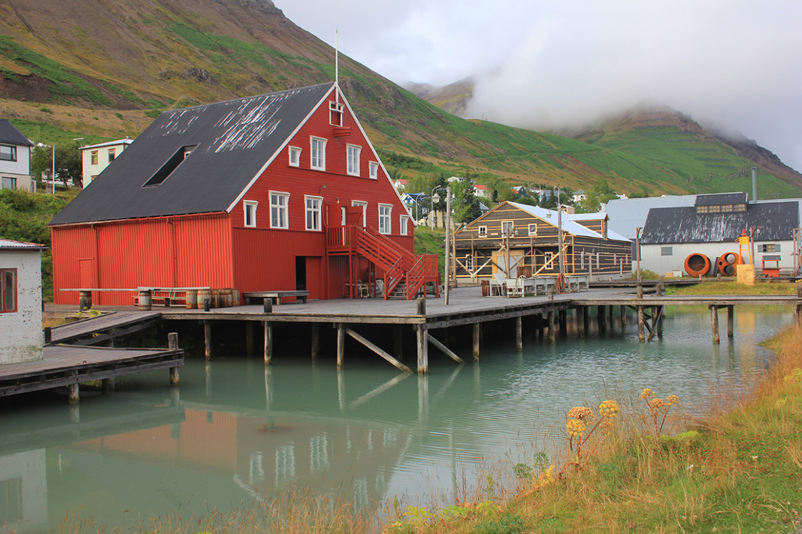 Siglufjordur fishing village in North Iceland