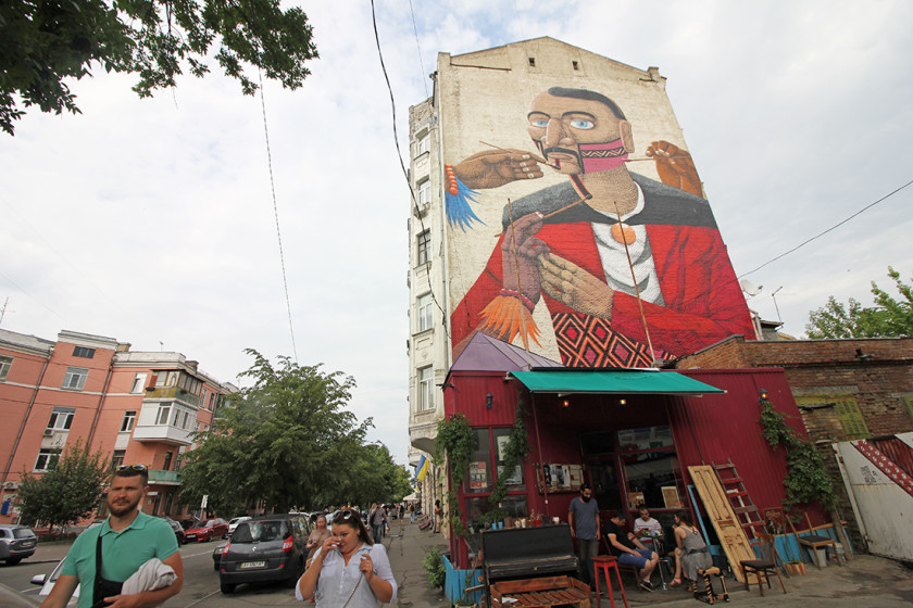 Wall Murals of Kiev, Ukraine - searching for street art.