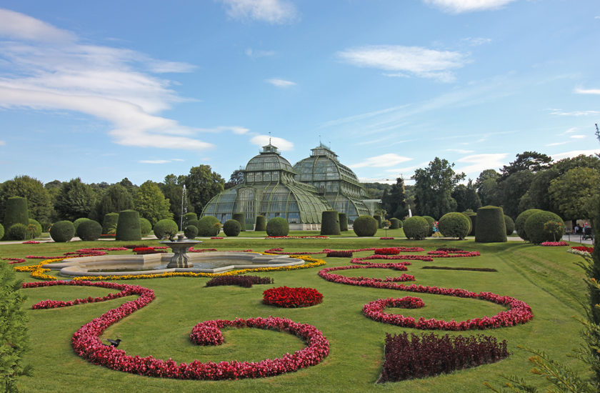 Botanical gardens at Schonbrunn Palace, Vienna