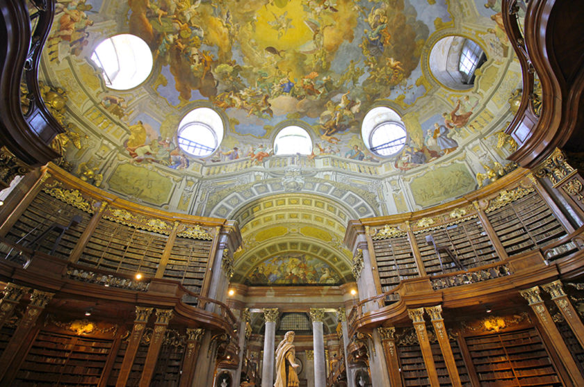 State Hall inside the National Library of Vienna