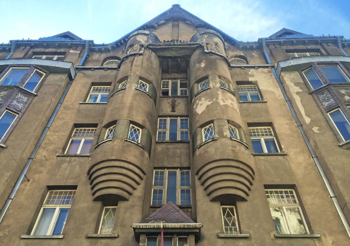 Art Nouveau architecture on Alberta Street in Riga
