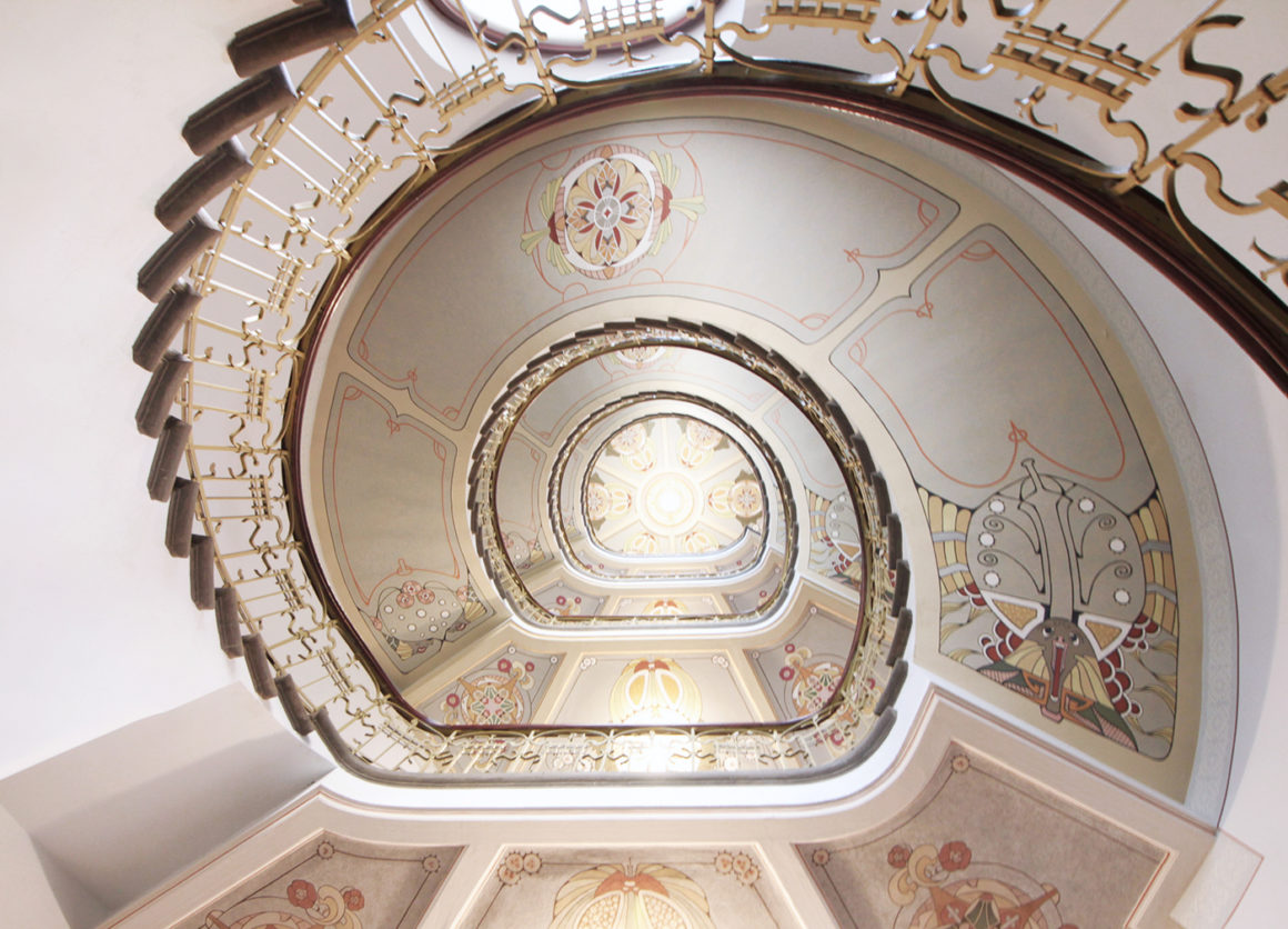 Inside the Art Nouveau Museum in Riga
