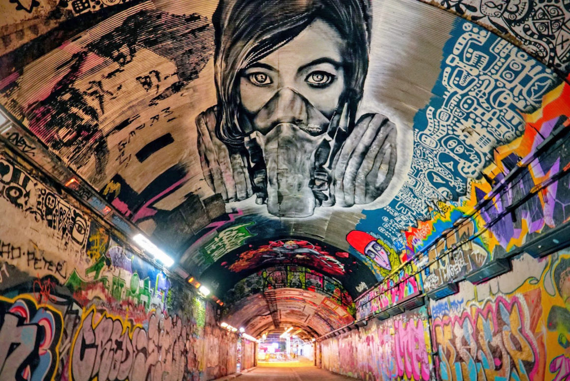 Graffiti at Leake Street tunnel - an art lover's guide to London