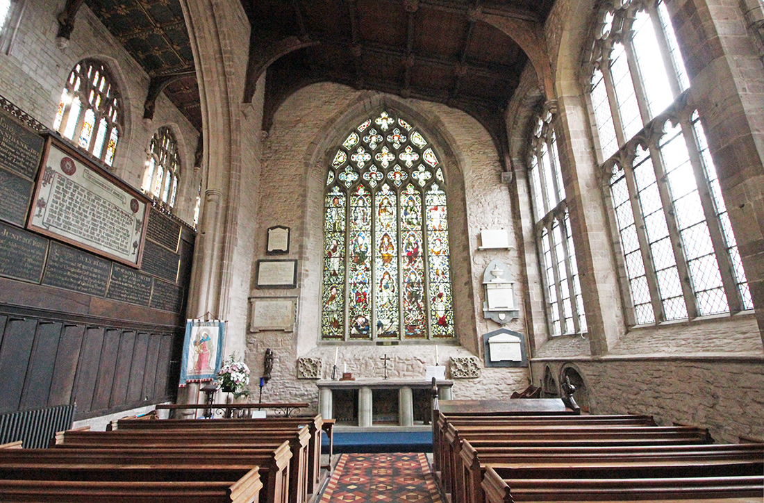 St Laurence's church in Ludlow, Shropshire