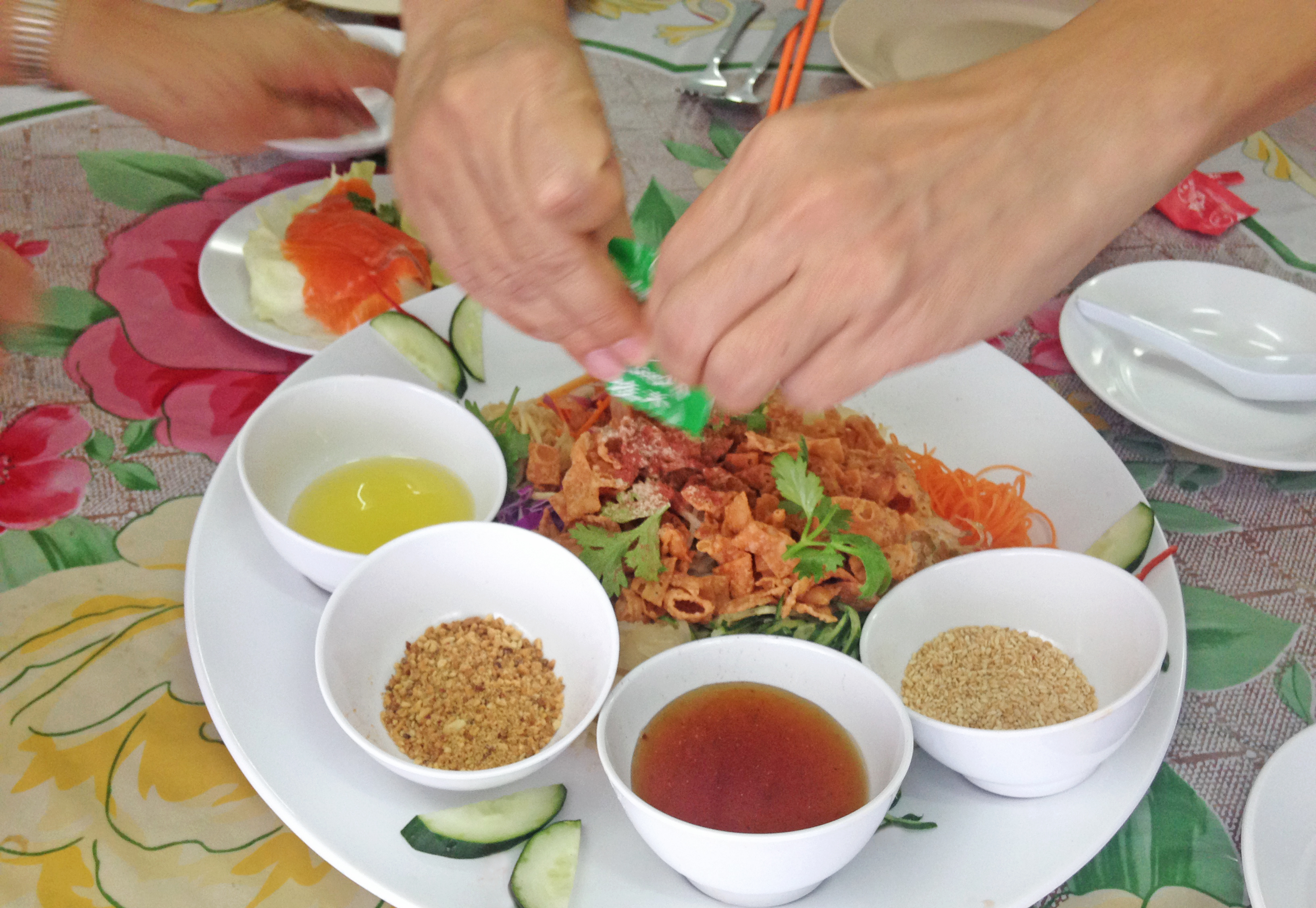 Yee Sang Propersity Toss Salad - dishes to try in Malaysia