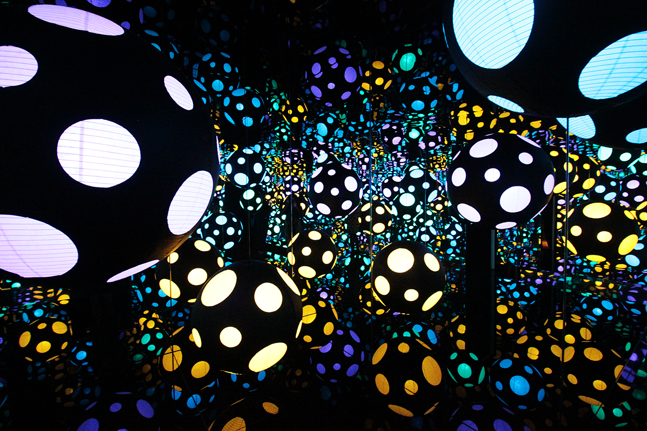 Yayoi Kusama's infinity room at Victoria Miro gallery in London