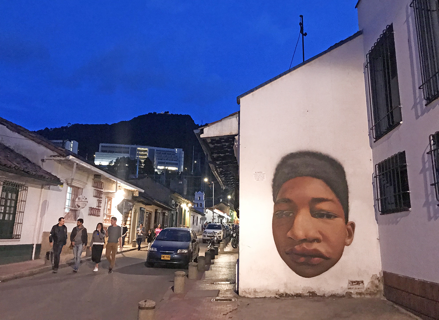 Mural in Bogota by street artist BiP