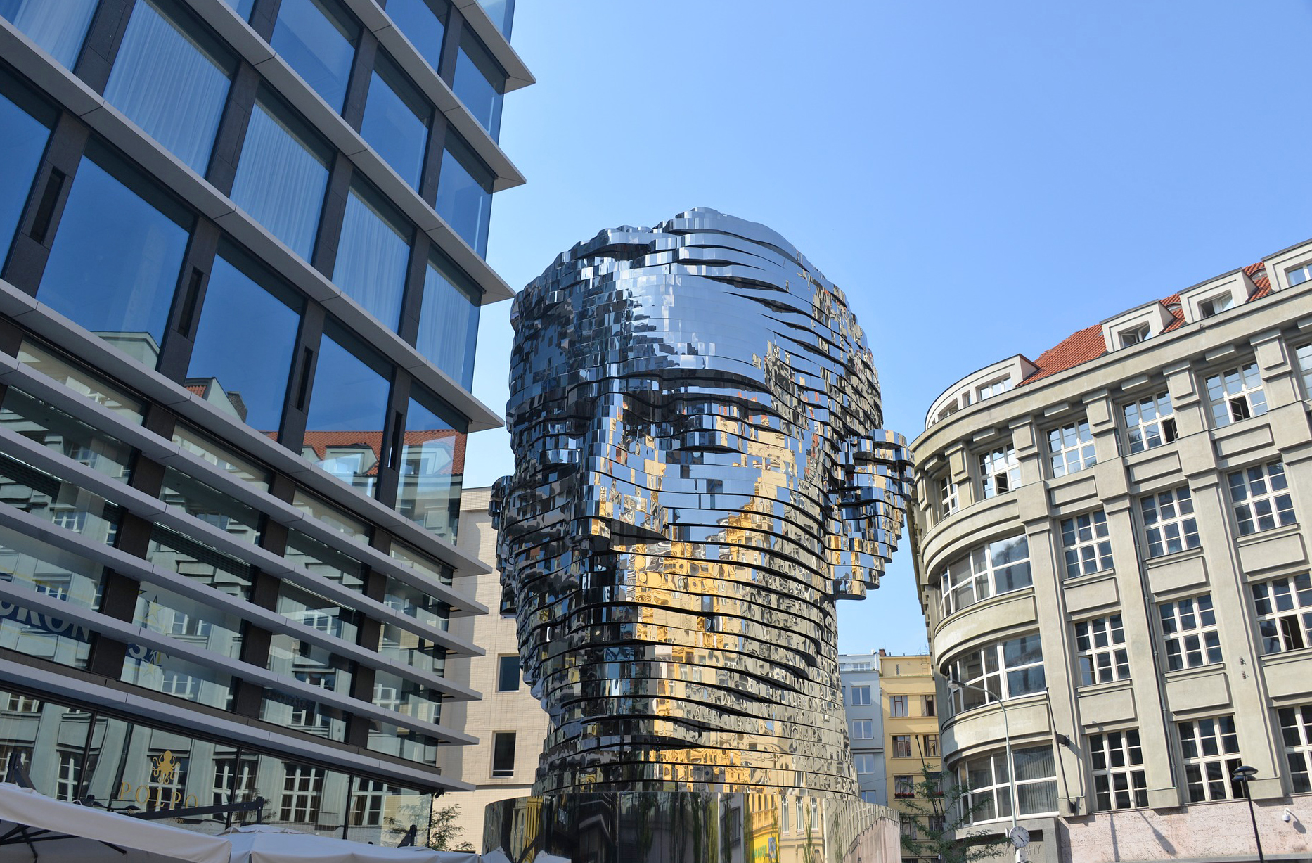 Franz Kafka Sculpture by David Cerny in Prague