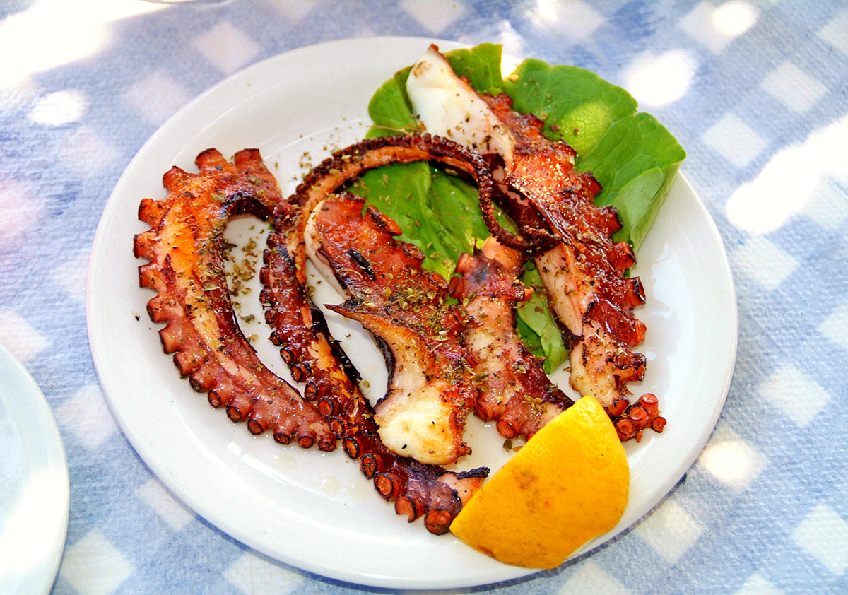 Grilled Octopus - a food guide to Athens #Greece