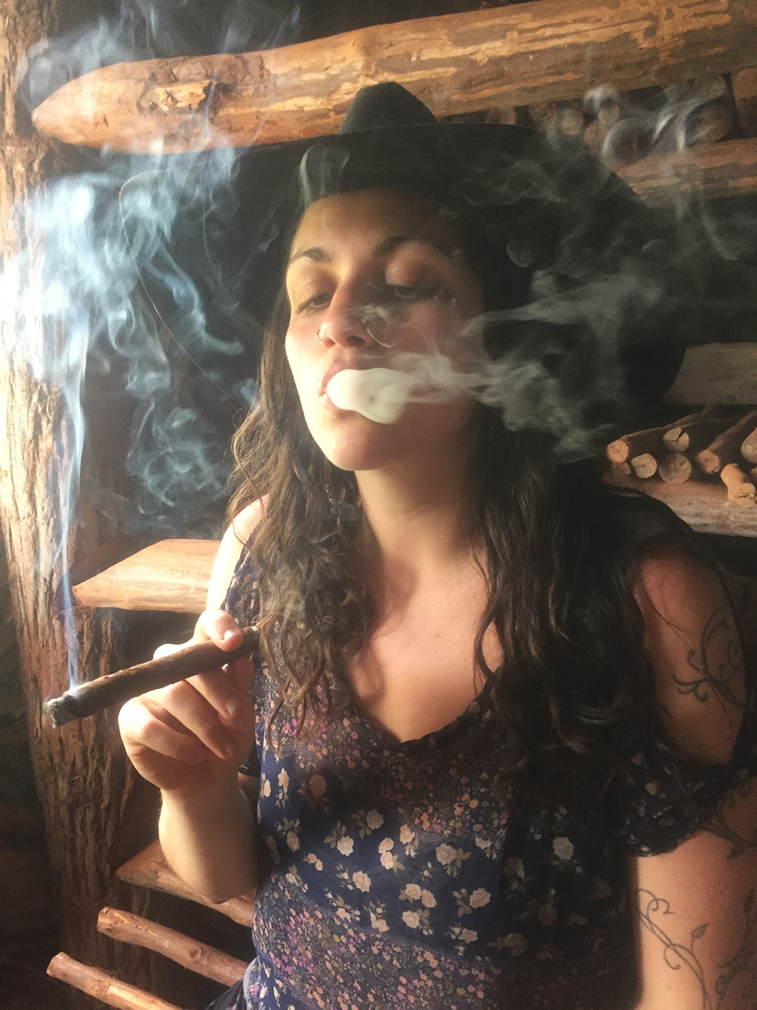 Cigar rolling at a tobacco farm in Vinales, Cuba