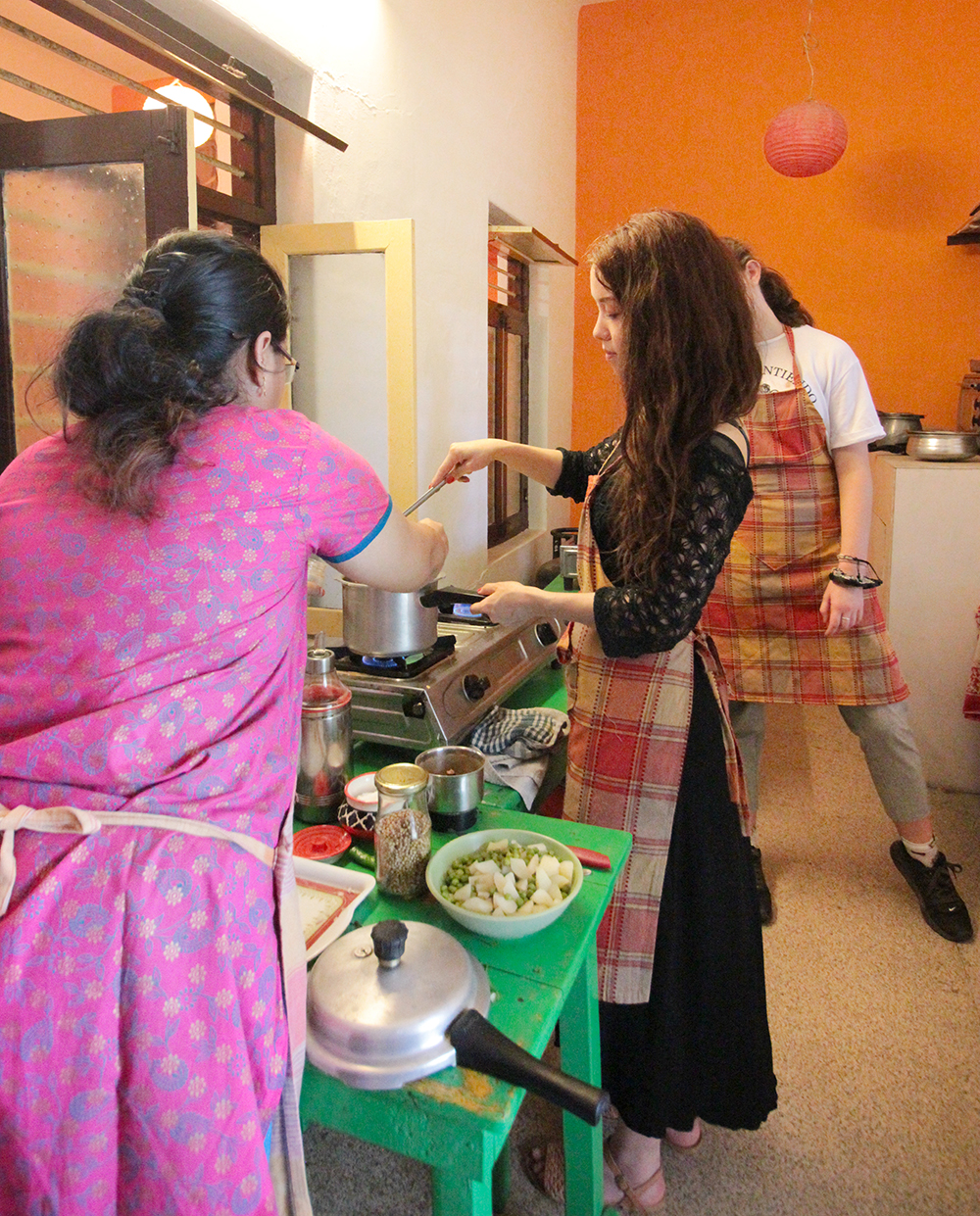 Cooking class at Sita Cultural Center in Pondicherry, India