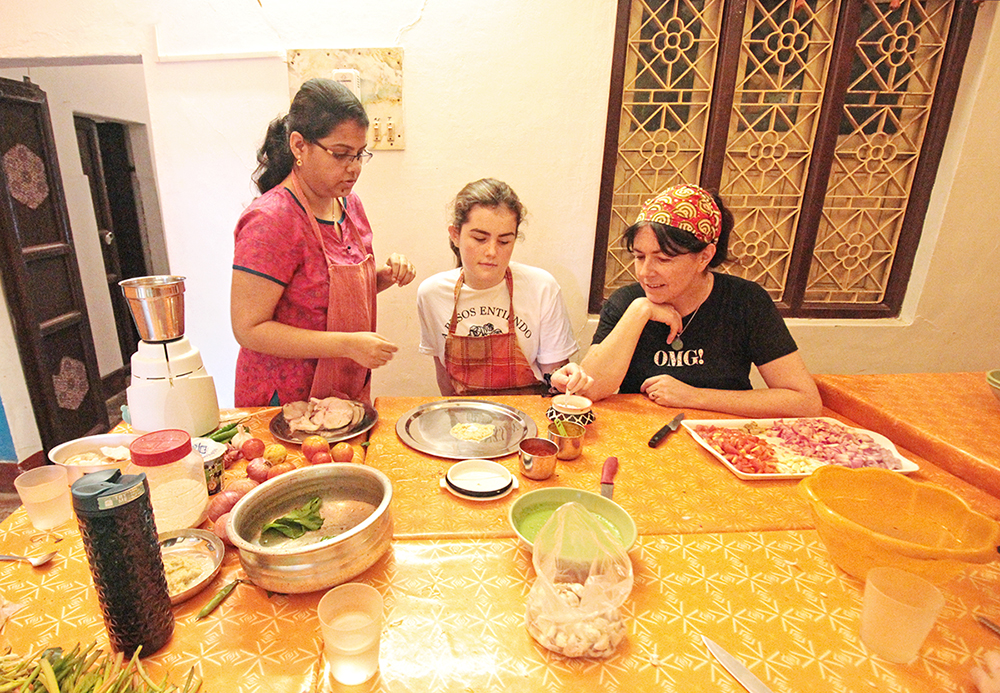 Cooking class in Pondicherry, India