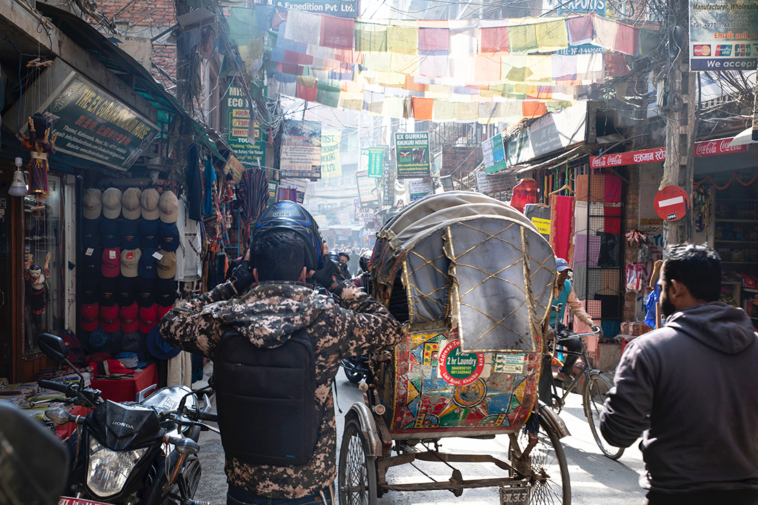 Thamel bazar in Kathmandu - how to explore Nepal in 2 weeks