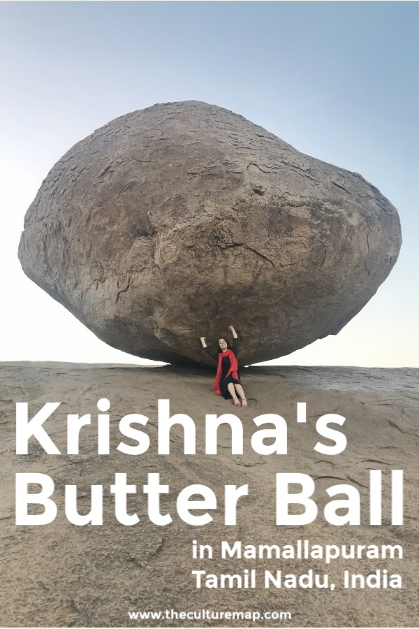 Krishna's Butter Ball in Mamallapuram (Mahabalipuram), Tamil Nadu, India