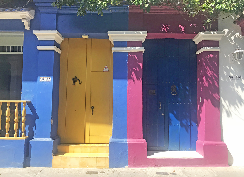 The colourful buildings and streets of Cartagena, Colombia