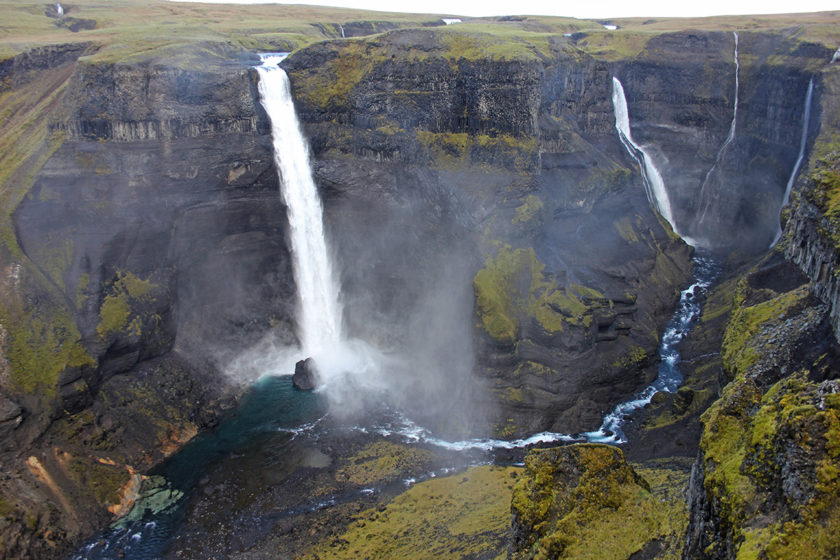 Haifoss, waterfall in South Iceland