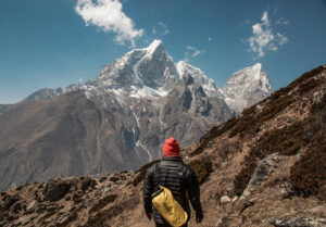 Climbing mountains in Nepal