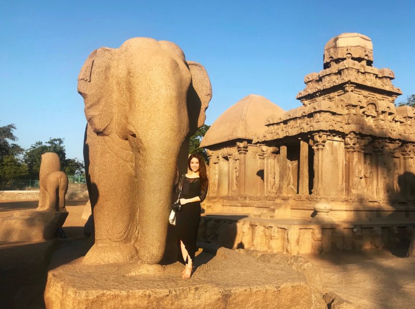 Elephant rock carving in Mamallapuram, Tamil Nadu, India