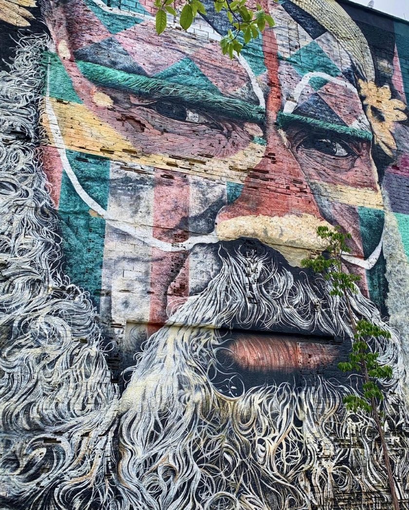 Street art mural, Olympic Boulevard, Rio de Janiero - by Eduardo Kobra