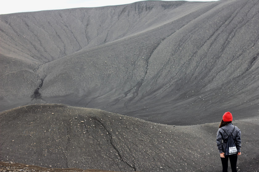 Hverfjall volcano in North Iceland