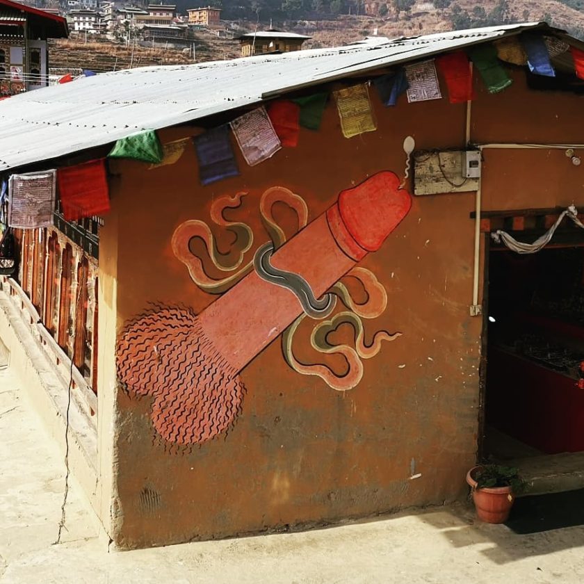 Drukpa Kunley penis murals in Bhutan