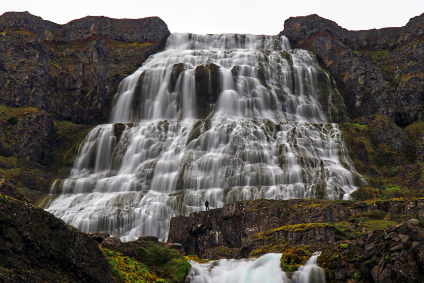 Dynjandi waterfall on the Westfords, Iceland