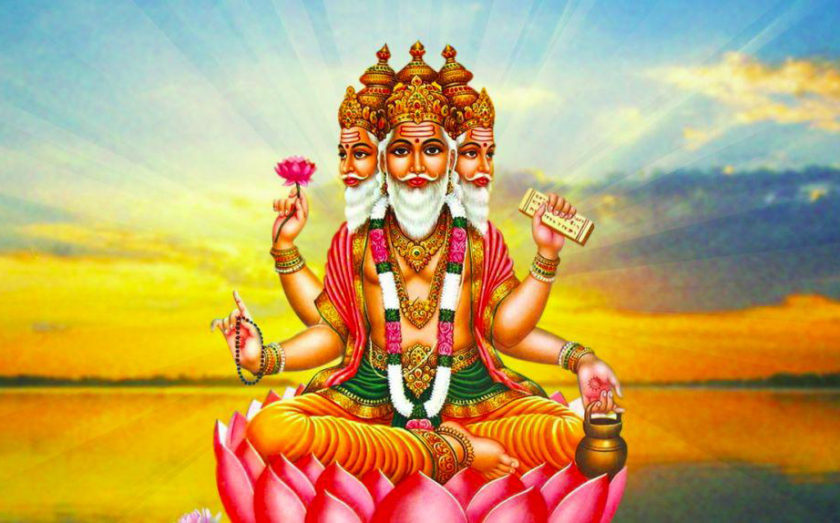 Brahma Hindu god