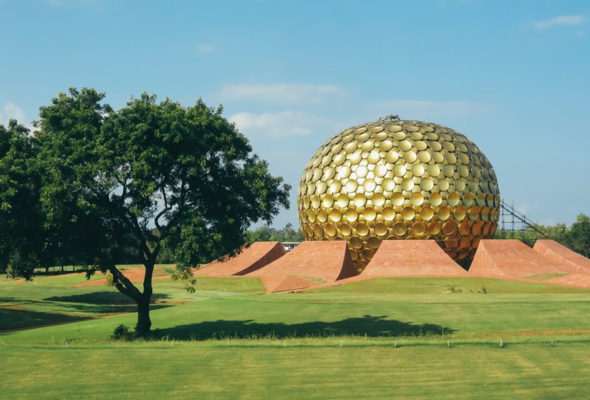 Auroville in Tamil Nadu, India