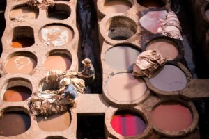 Chouara Tannery in Fes, Morocco - how leather is made