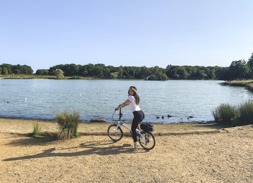Cycling around Richmond Park in London