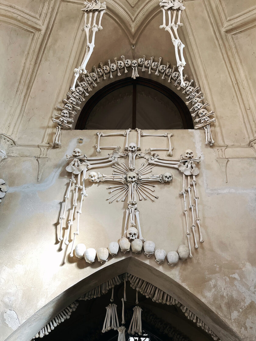 The Bone Church - Sedlec Ossuary in Kutna Hora, Prague, Czech Republic