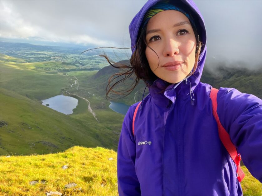 Waterproof jacket, clothing, hiking in England, UK