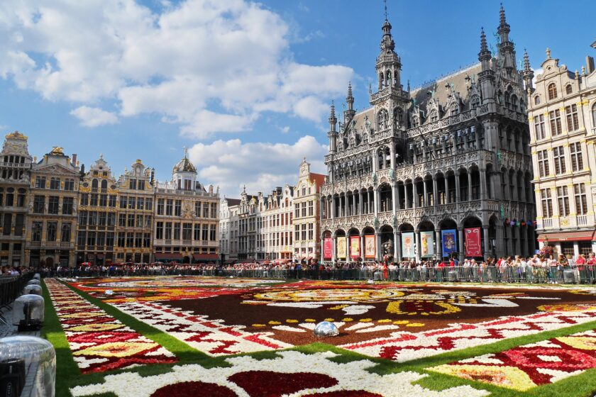 Grand Place in Brussels, main square, Flower Carpet