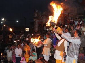Fire ceremony, Ganga Aarti, Haridwar, India