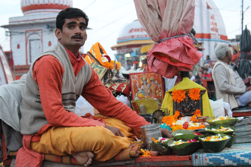 Ganga Aarti ceremony at Haridwar, India