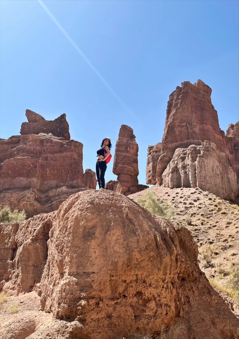 Rock Formations at Charyn Canyon in Kazakhstan